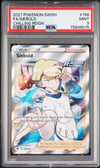 Siebold - 198/198 - Full Art Ultra Rare - PSA 9